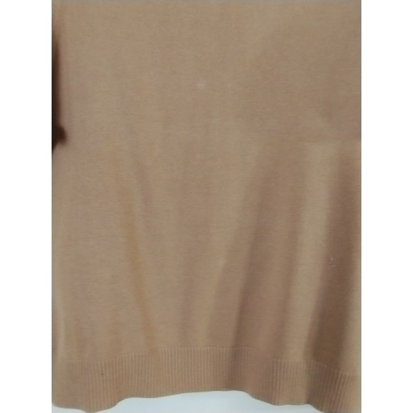 Land's End Sweater Women's XL 18-20 Pullover Short Sleeves Career Basic Caramel - Picture 5 of 8